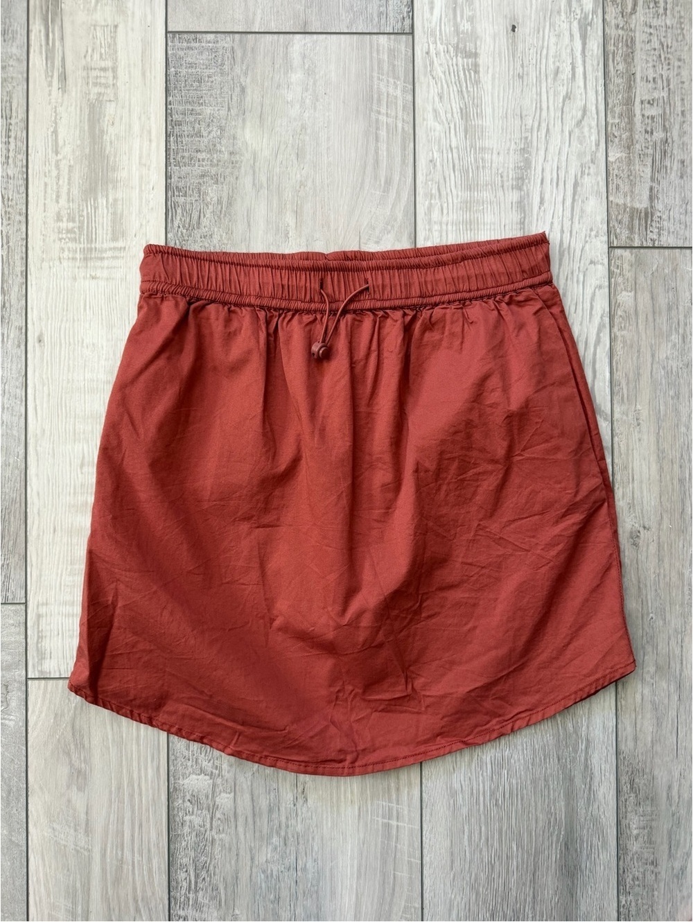 Sundry EVEREVE Cotton Eco Aesthetic Woven Elastic Waist Mini Skirt size 1- small